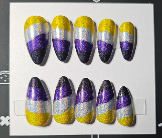 Nonbinary Holographic Candy Stripes