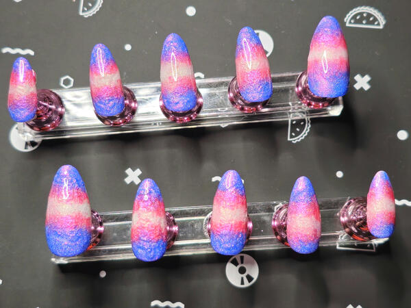 Trans Pride Crushed Holographic Gradient