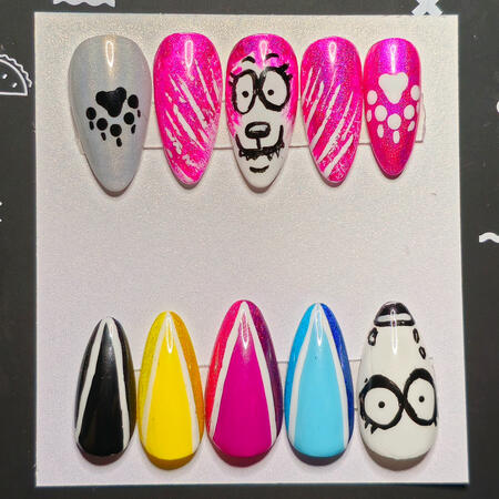 Noelle/TwistCMYK Fursona Nails